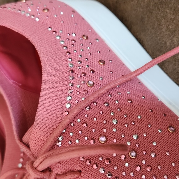 Flipflop Pink Bling Tennis Shoes - Picture 4 of 10